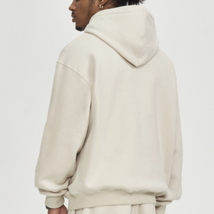 Sweat à capuche unisexe en molleton épais 100% coton de haute qualité, coupe régulière, uni, teint en fil, streetwear d'hiver - Product Image 3