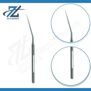Instruments Schuknecht, crochet de 160 mm de long, finition noire, pointe vers le haut, 0,4 mm, ensemble d'instruments chirurgicaux en acier inoxydable chirurgical réutilisable, certifié CE - Product Image 3