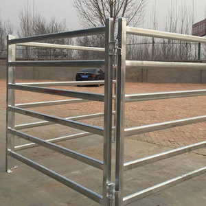 Paneles para Caballos Pesados, Postes de Cerca Portátiles de Hierro Galvanizado por Inmersión en Caliente para Ovejas y Ganado, Paneles de Cerca para Caballos con Alimentación para Ganado - Product Image 4