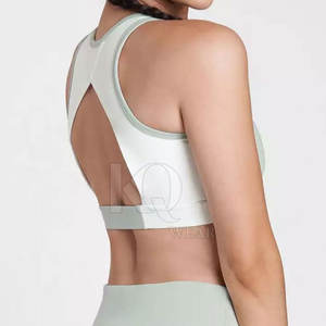 Soutien-gorge de sport rembourré pour femme, à bretelles réglables, en maille respirante, sans couture, pour le yoga, la course, la gym et l'entraînement, avec fermeture avant - Product Image 5