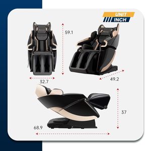 Massage <b>Chair</b> Full Body Zero Gravity Airbag Shiatsu Massage <b>Chair</b> with Heating Control Body Scan Modes Foot Rollers and Deep - Product Image 2