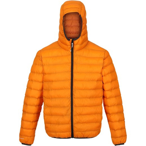 Chaqueta acolchada informal con logotipo personalizado para hombre, prendas de vestir gruesas y cálidas para exteriores con cuello levantado y cremallera para otoño, servicio OEM disponible - Product Image 2