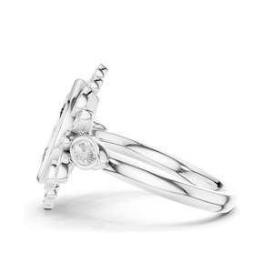 Bague en diamant de laboratoire 2,11 CT Marquise et rondes en grappe pour femme, clarté VVS-VS EF, or 18 carats, 14 carats, 10 carats et argent 925, rose - Product Image 6