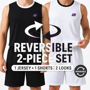 Uniforme de basketball personnalisé, grande taille, léger, pour entraînement et compétition adulte, tissu respirant et anti-humidité - Product Image 2