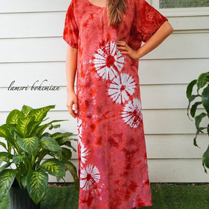 Vestido Maxi Tie Dye Personalizado, Diseño Sólido, Estilo Moderno y Lindo, Cintura Tejida, Sin Mangas, Alta Calidad, Exportadores para Vacaciones - Product Image 1