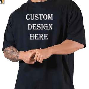 260 GSM Heavy Weight <b>Box</b> Fit 100% Cotton <b>Drop</b> Shoulder Oversized Cropped Boxy T Shirts for Men Blank Cotton Street Wear Tshirt - Product Image 1