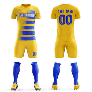 Maillot de football en tissu 100% polyester de haute qualité, respirant, séchage rapide, léger, faible MOQ, vêtements de football personnalisés - Product Image 6
