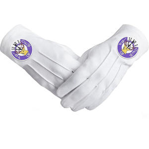 ถุงมือผ้าฝ้ายปักลายถุงมือผ้าฝ้ายมาโซนิก - Product Image 4