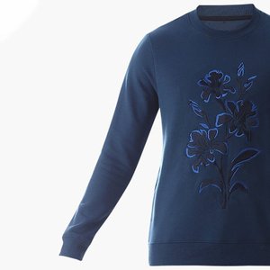 Vente en gros de sweatshirts en coton épais avec logo brodé sur mesure pour hommes sweatshirts vintage à manches longues et col rond personnalisés en usine - Product Image 5
