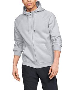 Personalizable de gran tamaño de peso pesado de los hombres cremallera térmica hasta sudaderas con capucha de algodón en blanco negro Zip up sudaderas con capucha de los hombres - Product Image 4