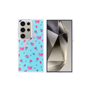Coque de protection ASMA Hadra pour Samsung Galaxy S24 Ultra, antichoc, avec design airbag, motif papillon, en silicone, XR - Product Image 1