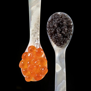 Caviar Negro, Huevas Doradas, Caviar Rojo, Huevas de Salmón Fermentadas, Huevas de Pescado Enlatadas para Catering Gourmet y Regalos - Product Image 2