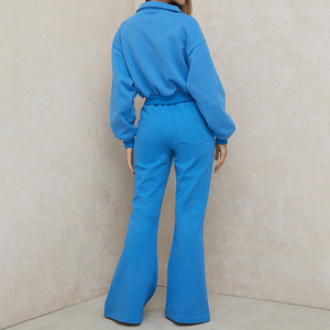 Ensemble de survêtement personnalisé pour femmes, paillettes, strass, automne-hiver, ensemble deux pièces, vêtements de détente pour femmes - Product Image 3