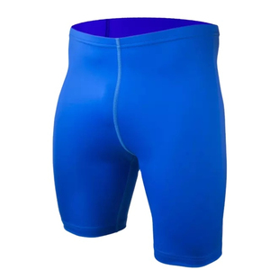 Wholesale Men's Eco-friendly Polyester Fitness <b>Compression</b> Pants Solid Gym <b>Shorts</b> Elastic Waist Customized Sports Running Gear - Product Image 4