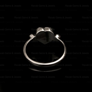 Best Selling 925 Solid Silver 8mm Heart 2mm Bezel Set Semi Mount <b>Ring</b> Gemstone Resin Ashes Jewelry Findings - Product Image 4