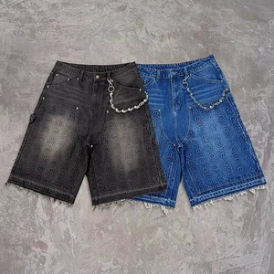 High Quality Custom Logo Casual Street Wear Plus Size Denim <b>Men'S</b> <b>Jeans</b> Shorts Manufacturers Custom Baggy Denim Shorts <b>Men</b> - Product Image 2