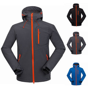 Men Winter Soft Shell <b>Jackets</b> Lightweight Comfort Protection Built for Climbing Mountaineering Outdoor <b>Life</b> Active Top Plaid - Product Image 5