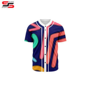 เสื้อเบสบอลระบายอากาศได้ดีเสื้อกีฬาพิมพ์ลายลูกปัดเสื้อเจอร์ซีย์ใหม่ออกแบบได้ตามต้องการ - Product Image 3