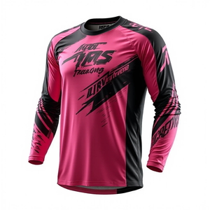 Maillots de motocross respirants, coupe personnalisée, tissu confortable, conçus pour la protection du pilote lors des courses de moto. - Product Image 5