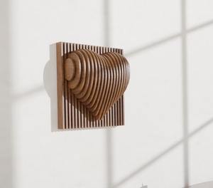 ไฟล์ตัดเลเซอร์ CNC แบบคลาสสิก ลายหัวใจมินิมอล แบบพาราเมตริก สำหรับตกแต่งโต๊ะ ดีไซน์ทันสมัย ถอดประกอบได้ เหมาะสำหรับตกแต่งบ้าน สำนักงาน โรงแรม คุณภาพเยี่ยม - Product Image 1