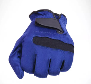 Gants de golf en cuir pour hommes, main gauche, avec marqueur de balle, poignée Weathersof, doux, respirant, en peau de mouton, taille adulte, bleu - Product Image 2