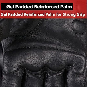 Guantes de Motocicleta de Larga Duración con Palma de Cuero Resistente y Cobertura Completa para los Dedos - Product Image 6