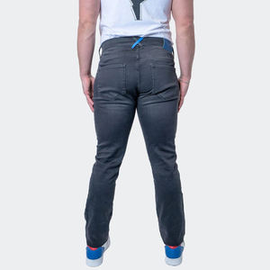 Pantalones elásticos Jeans Gris carbón Hombres Moda Skinny Pant - Product Image 2