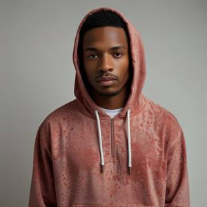 OEM ODM Survêtement à capuche uni antibactérien pour homme, coupe classique, unisexe, logo personnalisé, grande taille, ensemble d'hiver épais, nouvelle arrivée - Product Image 1