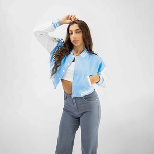 Nouvelle veste universitaire pour femmes, vestes de baseball personnalisées pour femmes, vestes de lettreman personnalisées, vente en gros de vestes universitaires vierges pour femmes - Product Image 2