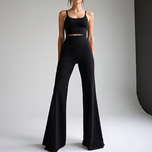 High Quality Yoga <b>Leggings</b> Push up Sports <b>Tummy</b> <b>Control</b> Active-wear High Waist Booty Lifting Women's Flared <b>Legging</b> - Product Image 1