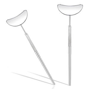 Miroirs à cils en forme de lune de qualité supérieure, best-seller, avec poignée antidérapante, miroir éclairé, acier inoxydable japonais - Product Image 1