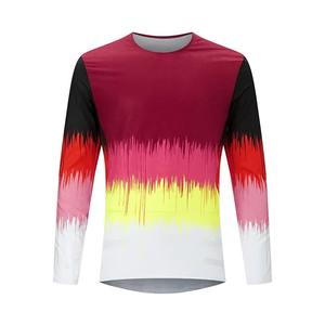 Athleisure Camiseta deportiva Sublimación Estampado Colorido manga completa Transpirable Motocross Jerseys Manga larga Camisetas de bicicleta de montaña - Product Image 1