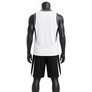 Uniforme de baloncesto de malla transpirable con diseño propio a precio económico, jersey deportivo sublimado para equipo, en venta. - Product Image 2