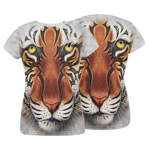 Camiseta con estampado personalizado para mujer de gran tamaño del fabricante, camiseta de sublimación transpirable de secado rápido para mujer, camisetas de talla estadounidense para mujer - Product Image 3