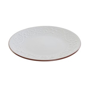 Plato Gres Relieve Blanco 27,5 cm - Product Image 2