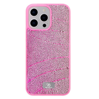 Étuis de téléphone portable de luxe en TPU+PC antichoc avec diamants et paillettes en relief pour