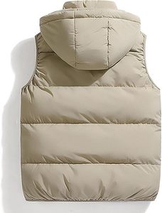 Chaleco acolchado sin mangas 2025 para hombre, ropa de abrigo alternativa resistente al agua, capucha con cremallera, ligero, servicio OEM disponible - Product Image 2