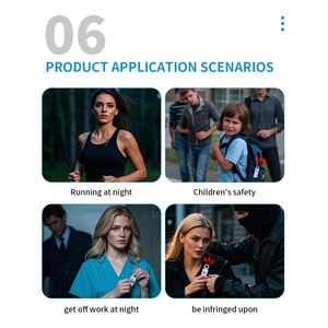 Alarme personnelle de sécurité pour femmes 130 dB, auto-alimentée avec bouton SOS d'urgence, appel de détresse, fonctions anti-vol et anti-perte - Product Image 3