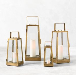 Linterna de latón de diseño elegante para uso en exteriores, luz decorativa para boda, hogar, Hotel, restaurante, oficina, gran calidad, cantidad al por mayor - Product Image 1