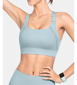 Soutien-gorge de sport pour femme Sous-vêtements Gym Workout Running Solid White Pastel Clothesbody Butter Sports Bra - Product Image 1