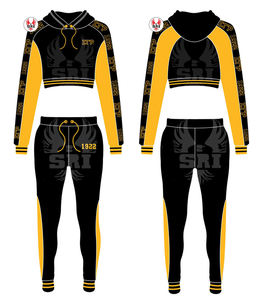 Survêtement Sigma Gamma Rho brodé pour femmes, coupe ajustée |   Costume sur mesure brodé pour femmes de la sororité SGR, style grec ajusté - Product Image 1