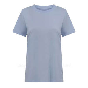 T-shirt de qualité supérieure pour femme, collection été, t-shirt uni teint, confortable - Product Image 1