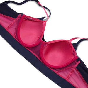 Soutien-gorge de sport sans couture à soutien élevé deux tons doux rembourré femmes vêtements de sport soutien-gorge de sport personnalisé entraînement femmes soutien-gorge de sport - Product Image 3