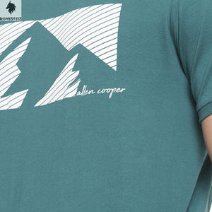 T-shirt personnalisé de haute qualité pour hommes Ringer Shoulder Super Large 100% Cotton Streetwear Fashion T-shirts pour hommes - Product Image 5