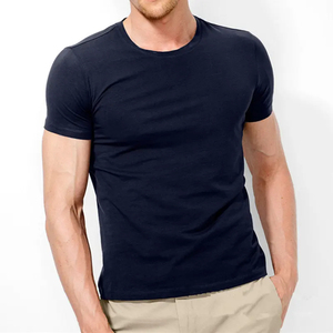 T-shirt en coton à manches courtes pour homme, col rond, haute qualité, pour homme - Product Image 3