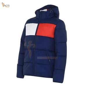 Nouveauté Veste bouffante à fermeture éclair pour hommes Veste bouffante à fermeture éclair pour hommes, coupe ajustée, marque privée pour adultes - Product Image 4