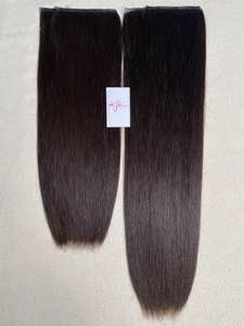 Extensions de cheveux humains vierges à double trame noire naturelle 100% double trame vietnamienne, lisses et raides, 12-30 pouces, douces - Product Image 3