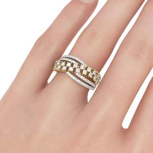 Diamond Eternity Band-Rose Gold Plated Sterling <b>Silver</b> Women's Anniversary <b>Ring</b> - Product Image 4