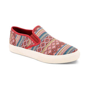Mocassini slip-on da uomo Sun + Stone con stampa Geo, colore rosso, taglia 11M, sneakers - Product Image 1