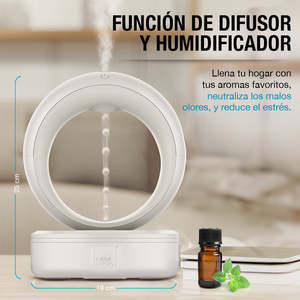 Diffusore decorativo antigravità olio essenziale gocciolamento e umidificatore